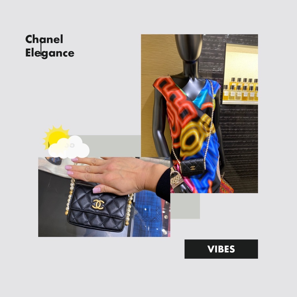 Authentic Chanel card holder